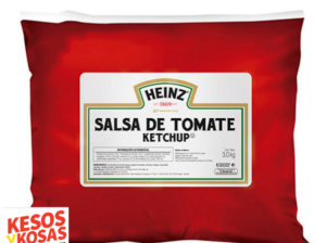 SALSA CATSUP HEINZ POUCH 3K DE $ 154.50 A $ 139.90