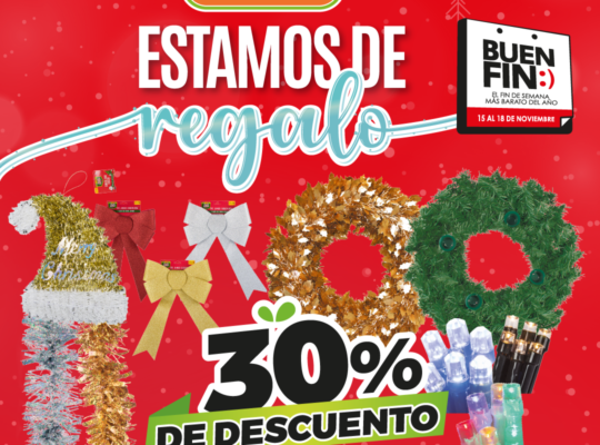 30% Todas las luces y accesorios Navideños